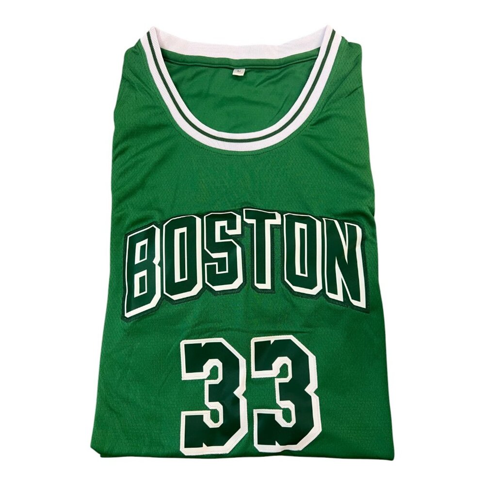Green Boston #33 Men's Basketball Jersey